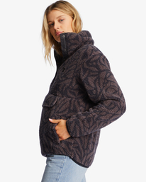 1 A/Div Switchback Pullover Mock Neck Sweatshirt Black ABJFT00291 Billabong