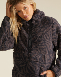 5 A/Div Switchback Pullover Mock Neck Sweatshirt Black ABJFT00291 Billabong