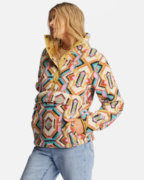 2 A/Div Switchback Pullover Mock Neck Sweatshirt Green ABJFT00291 Billabong