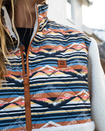 1 A/Div Hidden Trails Zip-Up Jacket White ABJFT00294 Billabong