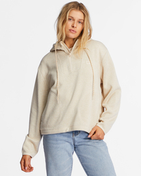 0 A/Div Highway Half-Zip Hoodie Beige ABJFT00295 Billabong