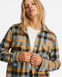 5 A/Div Forge - Fleecehemd für Frauen Blau ABJFT00300 Billabong