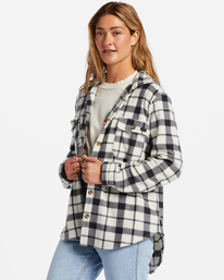 1 A/Div Forge Fleece Flannel Shacket Black ABJFT00300 Billabong