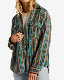 4 A/Div Forge Fleece Flannel Shacket Multicolor ABJFT00300 Billabong