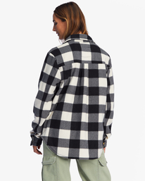 2 A/Div Forge Fleece Flannel Shacket White ABJFT00300 Billabong