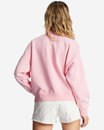 billabong, Lazy Mornings Half-Zip Pullover Sweatshirt, SOFT PINK (mdd0) LAZY MORNINGS ABJFT00341