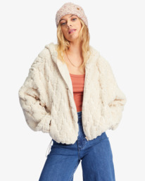 Marlowe Fleece Zip-Up Hooded Jacket