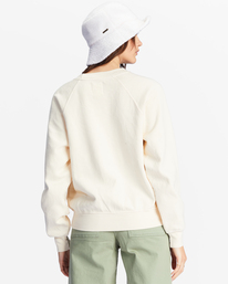 billabong, Here We Go Graphic Crewneck Sweatshirt, ANTIQUE WHITE (anw) Here We Go - Sweatshirt for Women ABJFT00344
