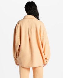 billabong, Anytime Shacket Oversized Button-Through Jacket, LIGHT MELON (nff0) Any Time - Overshirt for Women ABJFT00350