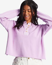 3 Keep Talking Sweatshirt Purple ABJFT00353 Billabong