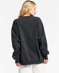 billabong, Ride In Crew Neck Sweatshirt, OFF BLACK (ofb) RIDE IN ABJFT00405