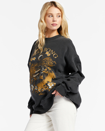1 Ride In Crew Neck Sweatshirt Black ABJFT00405 Billabong