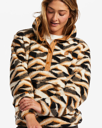 4 Switchback - Fleecejacke mit Stehkragen für Frauen Beige ABJFT00410 Billabong