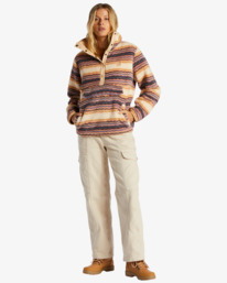 1 Switchback - Fleecejacke mit Stehkragen für Frauen Beige ABJFT00410 Billabong