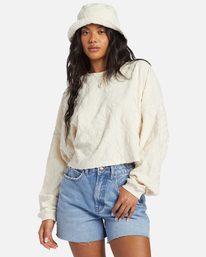 0 Loosen Up Crew Neck Sweatshirt White ABJFT00412 Billabong