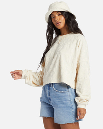 1 Loosen Up Crew Neck Sweatshirt White ABJFT00412 Billabong