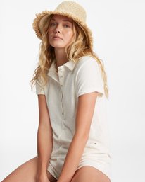 2 Shoreline Straw Bucket Hat Beige ABJHA00156 Billabong