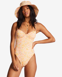 4 Time To Shine - Bucket Hoed voor Dames Orange ABJHA00194 Billabong