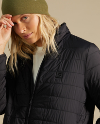 3 A/Div Transport Lite Zip-Up Jacket Black ABJJK00166 Billabong