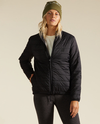 0 A/Div Transport Lite Zip-Up Jacket Black ABJJK00166 Billabong