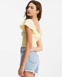 2 Secret Spot Knit Top Yellow ABJKT00196 Billabong