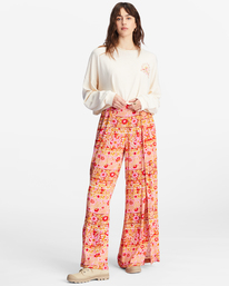 1 Beach Boyfriend Long Sleeve Crop Top White ABJKT00282 Billabong