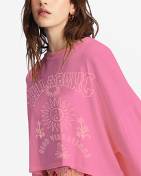 4 Beach Boyfriend Long Sleeve Crop Top Pink ABJKT00282 Billabong