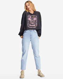 1 Beach Boyfriend Long Sleeve Crop Top Black ABJKT00282 Billabong