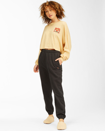 1 Beach Boyfriend Long Sleeve Crop Top Beige ABJKT00282 Billabong