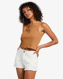 1 Notch Tank Ribbed Tank Top Brown ABJKT00304 Billabong