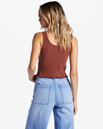 2 Notch Tank Ribbed Tank Top Brown ABJKT00304 Billabong