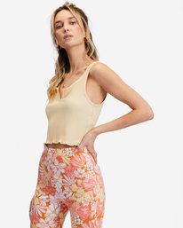 2 Notch Tank Ribbed Tank Top Brown ABJKT00304 Billabong