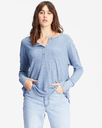 billabong, New Anyday Henley Top, MEDIUM VINTAGE (bjny) NEW ANYDAY ABJKT00307