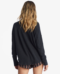 2 New Anyday Henley Top Black ABJKT00307 Billabong