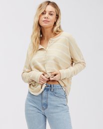 billabong, New Anyday Henley Top, DESERT SAND (ded) NEW ANYDAY ABJKT00307