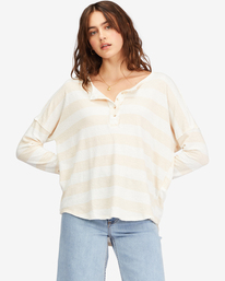 0 New Anyday Henley Top Beige ABJKT00307 Billabong