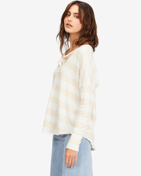 1 New Anyday Henley Top Beige ABJKT00307 Billabong