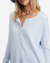 3 New Anyday Henley Top Black ABJKT00307 Billabong