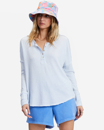 billabong, New Anyday Henley Top, RAIN DROP (rad) NEW ANYDAY ABJKT00307