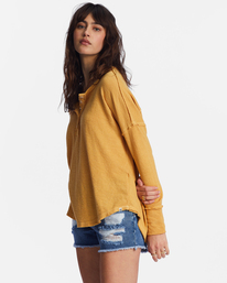 1 New Anyday Henley Top Yellow ABJKT00307 Billabong