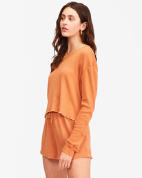 3 Pick Me Up Waffle Knit Long Sleeve Top Multicolor ABJKT00308 Billabong