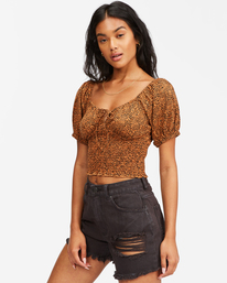 3 Sweet Sunset Printed Knit Top Multicolor ABJKT00309 Billabong