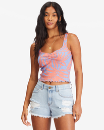 0 Searching For Sun Knit Tank Top Pink ABJKT00320 Billabong