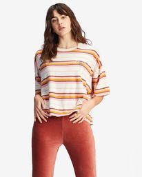 billabong, Feeling Free T-Shirt Boxy, ANTIQUE WHITE (anw) Feeling Free - T-Shirt for Women ABJKT00340