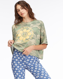billabong, Feeling Free T-Shirt Graphique, CAMO (cmm) Feeling Free - T-Shirt for Women ABJKT00341