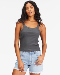 0 The Baby Knit Tank Top Black ABJKT00343 Billabong