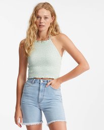 billabong, Feels Like Summer Tank Top, MINT TO BE (gcr0) Feels Like Summer - Vest Top for Women ABJKT00374