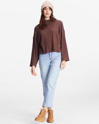 1 The Saturday Tee Knit Top Brown ABJKT00382 Billabong