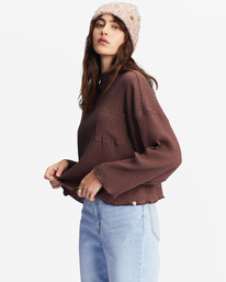 3 The Saturday Tee Knit Top Brown ABJKT00382 Billabong