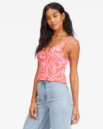 3 Notch Knit Tank Top Orange ABJKT00383 Billabong